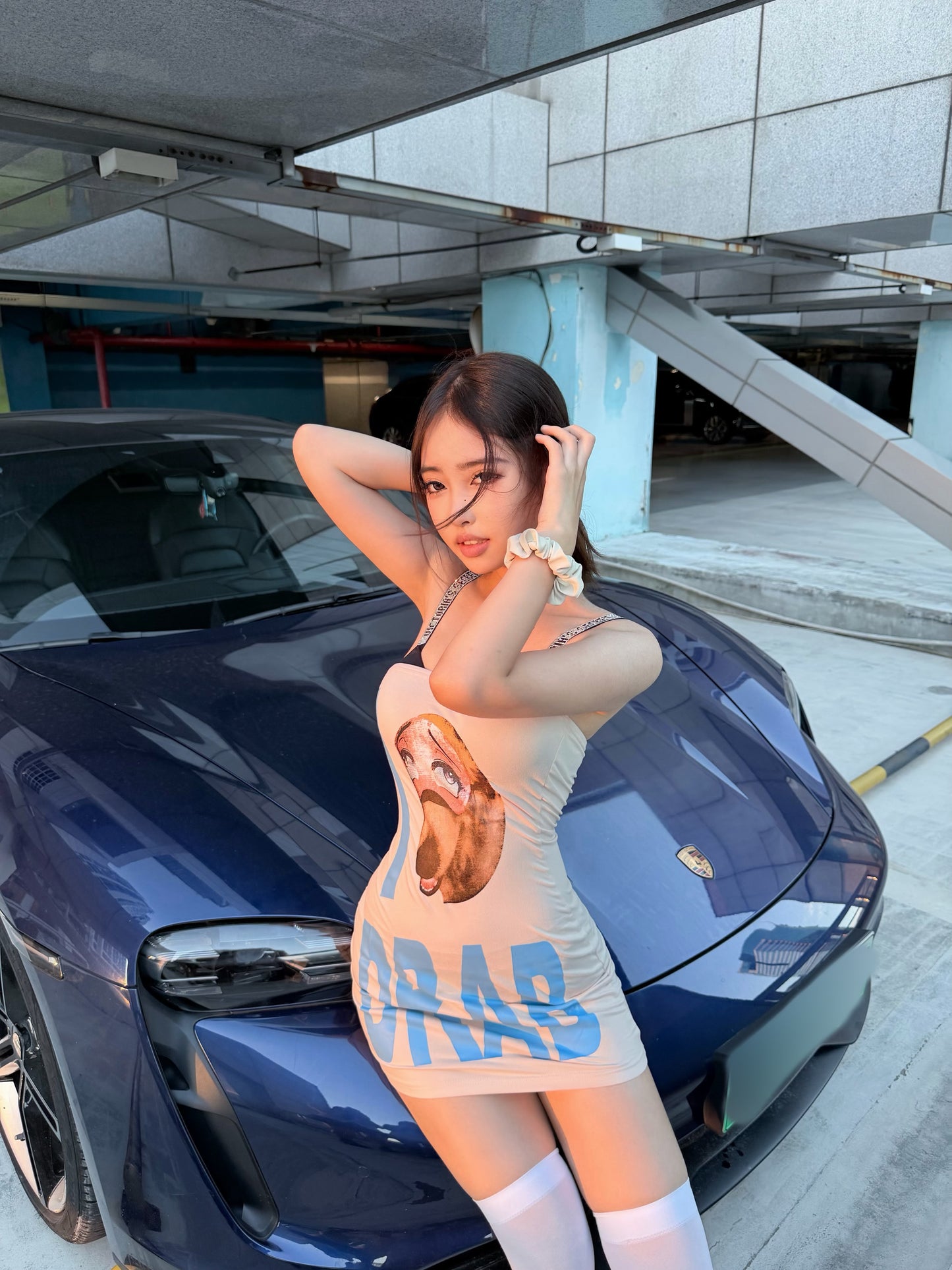 Váy liền thân không dây DRAB bó sát Drawabitch