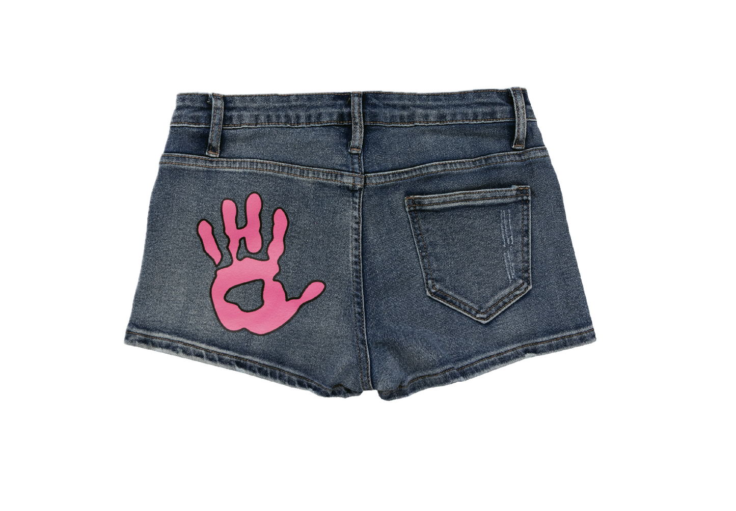 Slap Denim Mini Shorts