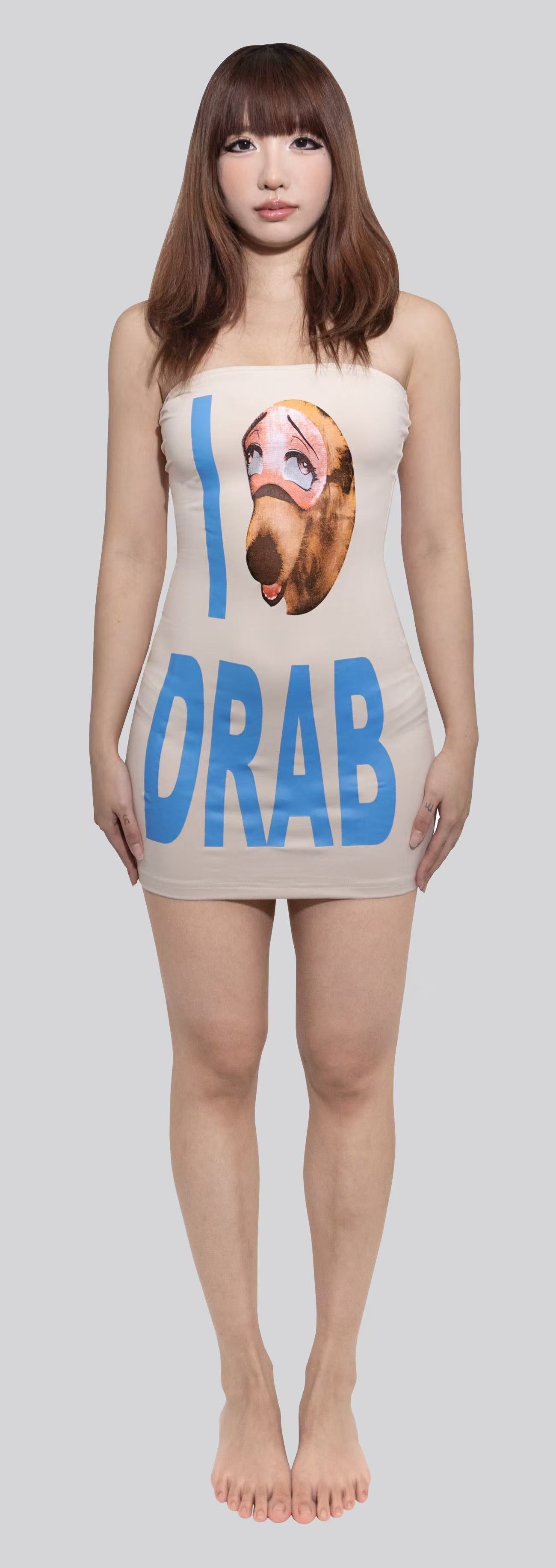 "I Love Drab" Tube Dress